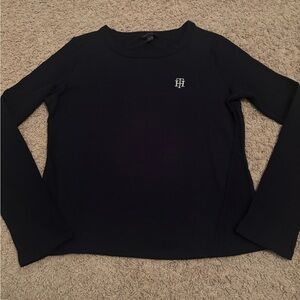 Tommy Hilfiger Women's Navy Vintage Y2K Long Sleeve Top